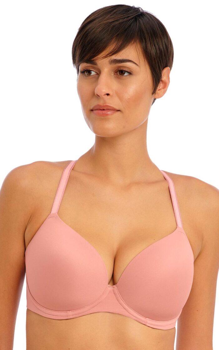 Freya Undetected Moulded T Shirt Bra - Ash Rose - 28GG