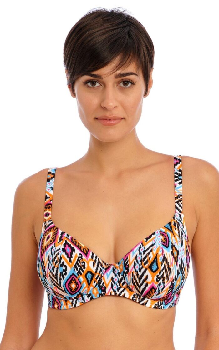 Freya Viva La Fiesta Plunge Bikini Top - Multi - 30G