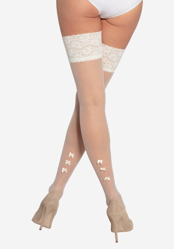 Gatta Bella Donna Bow Hold Ups