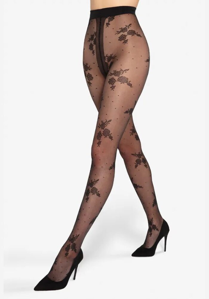 Gatta Faria Sheer Floral Tights