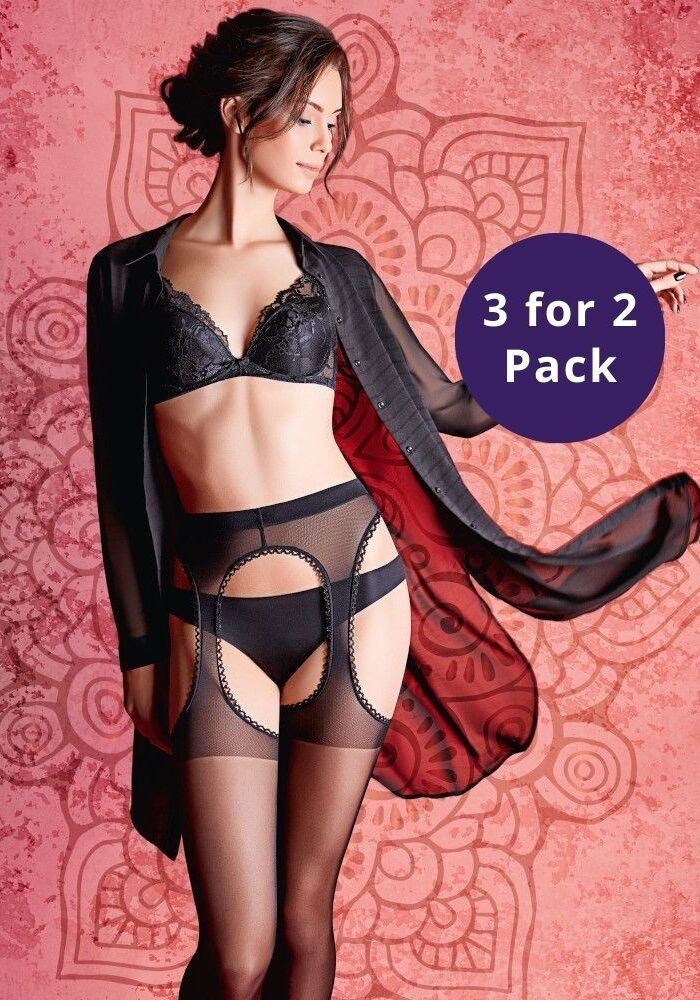Giulia Love 20 Suspender Tights 3 for 2 Pack