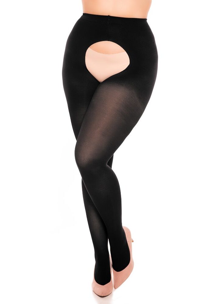 Glamory Ouvert 60 Open Crotch Tights, Up to 4XL