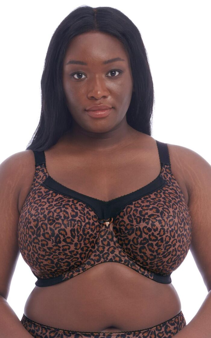 Goddess Kayla Full Cup Bra - Dark Leopard - 34F