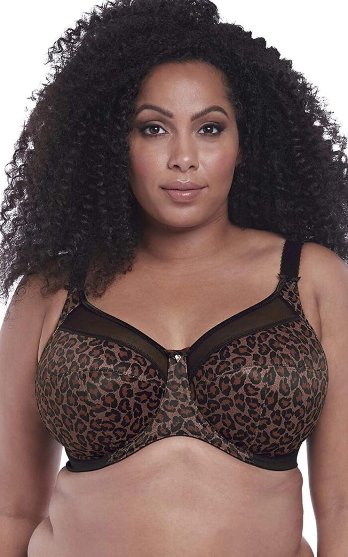 Goddess Kayla Full Cup Bra - Dark Leopard - 34GG