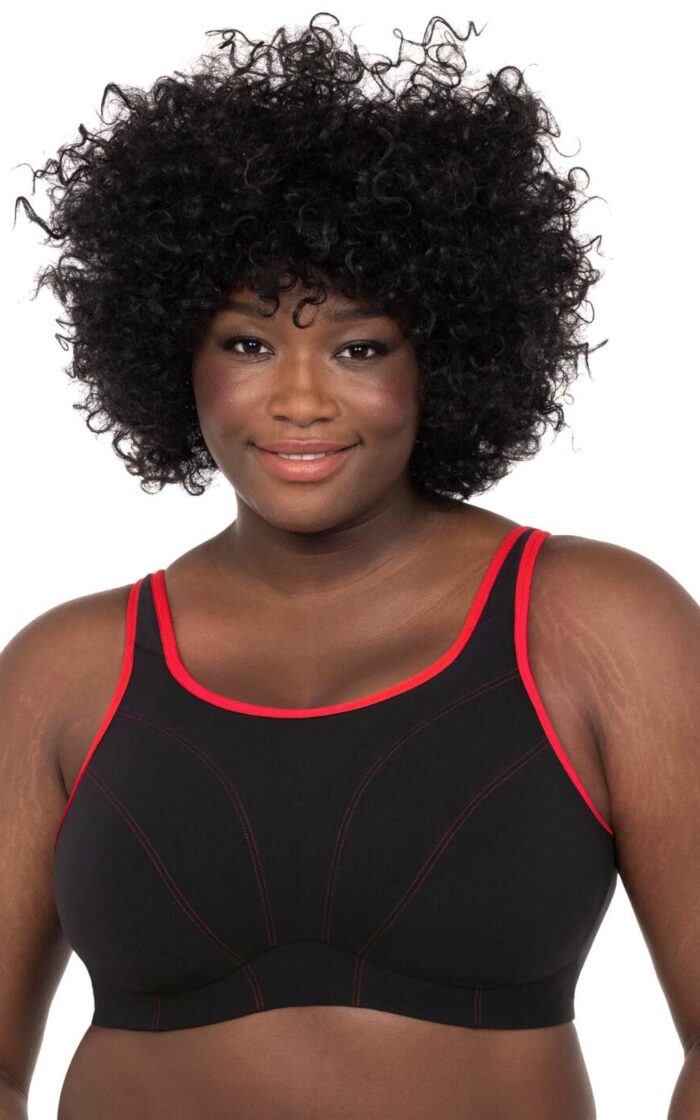 Goddess Sport Soft Cup Sports Bra - Black - 40FF