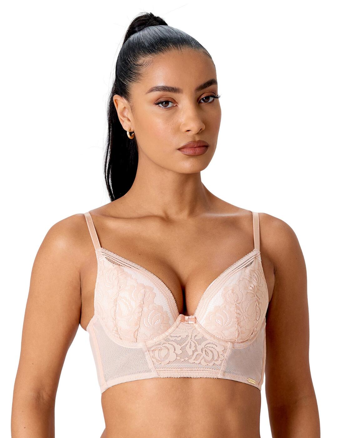 Gossard Encore Padded Longline Bra - Blush - 30DD