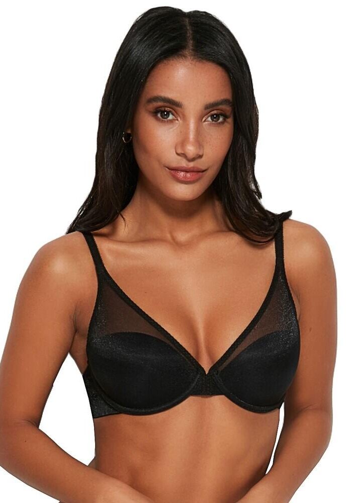 Gossard Glossies High Apex Push Up Bra - Black