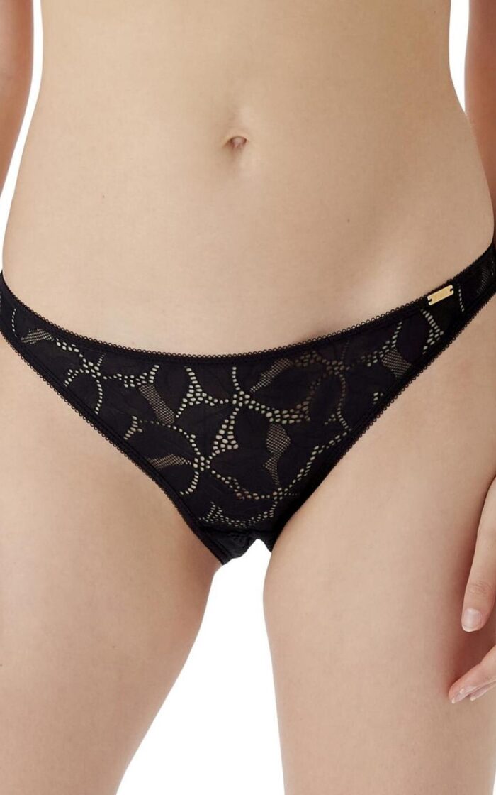 Gossard Glossies Lotus Brief - Black - L - 14