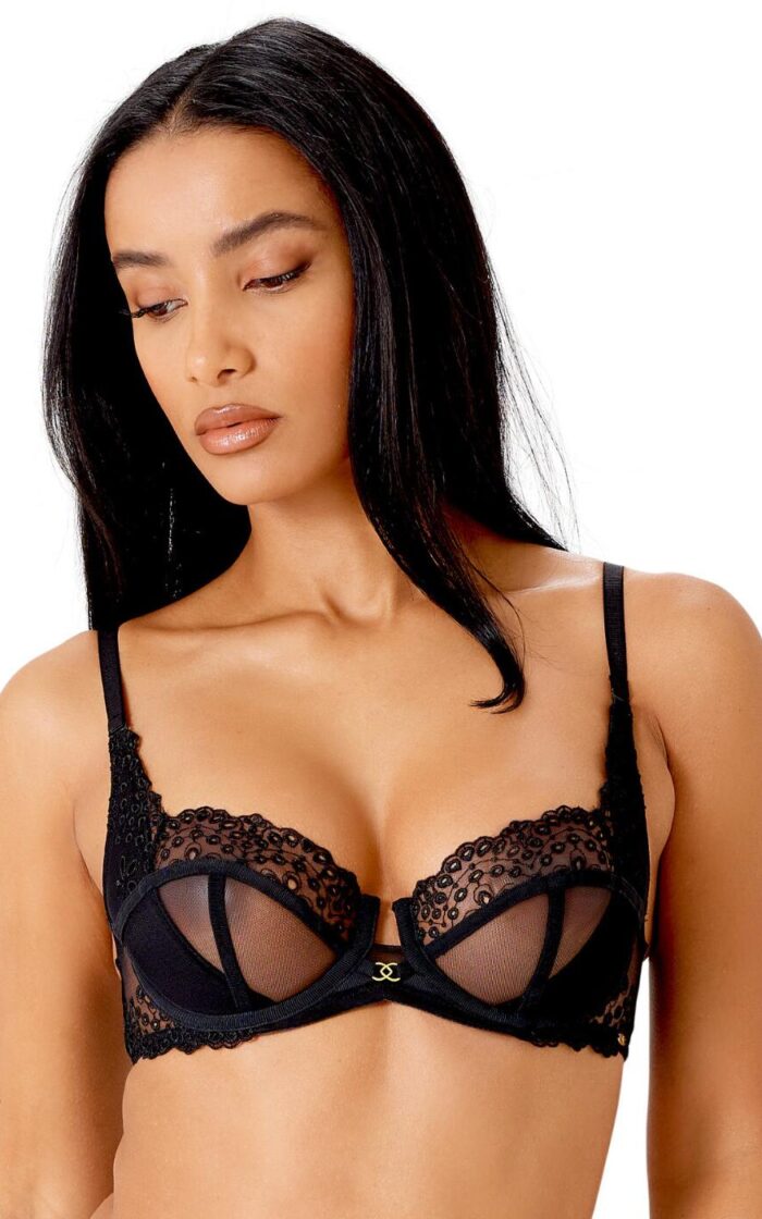 Gossard Rebel Non Padded Balcony Bra - Black - 30DD