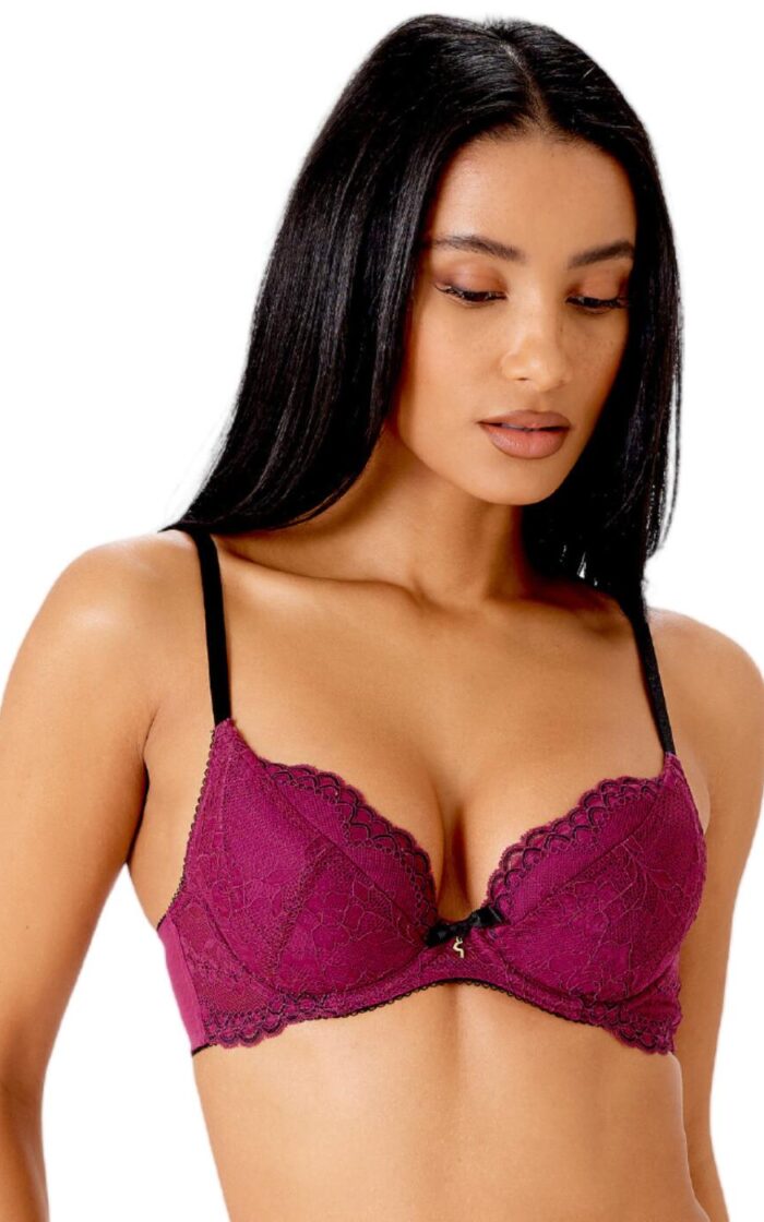 Gossard Superboost Lace Plunge Bra - Purple Potion - 30F