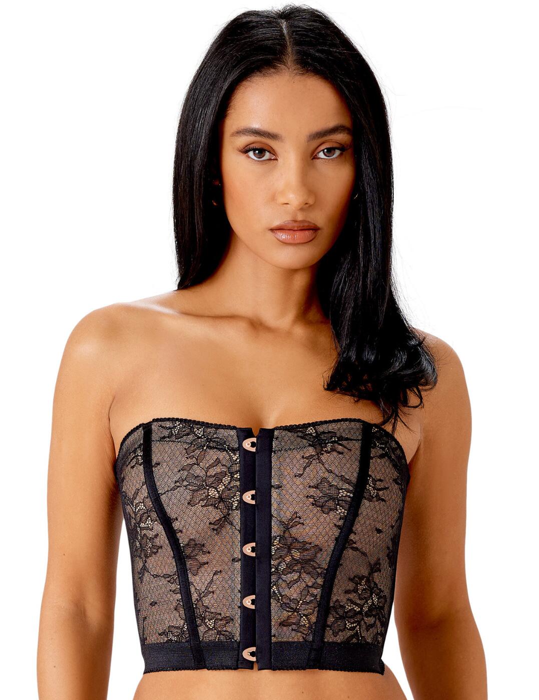 Gossard VIP Retrolution Corset Top - Black - M - 12