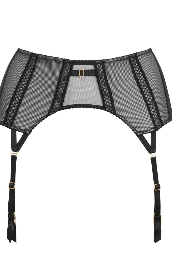 Helena Shadow Mesh Garter Belt