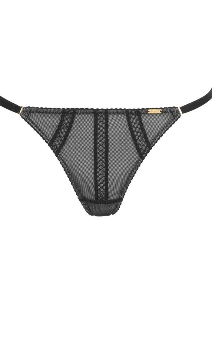 Helena Shadow Mesh Strappy Thong