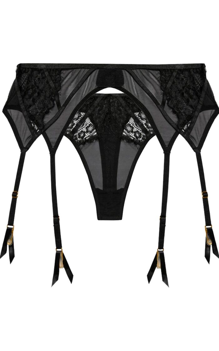 Kennedy Lace Garter Belt and Thong Set