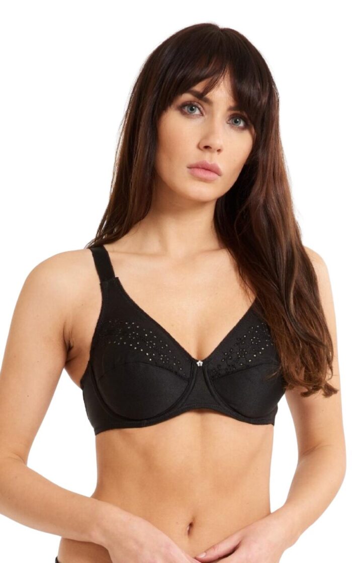 Lingadore Basic Collection Wire Bra With Cotton - Black - 48E