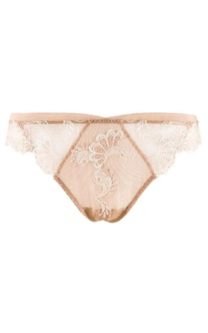 Lise Charmel Dressing Floral Thong - Ambre Nacre - M - 12