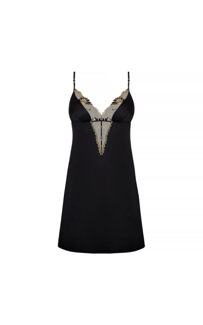 Lise Charmel Eblouissante Icone Sexy Nightdress - Or Nuit - S - 10