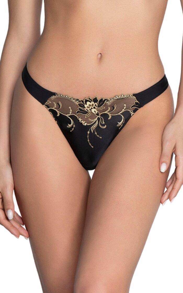 Lise Charmel Eblouissante Icone Sexy Thong - Or Nuit - L - 14