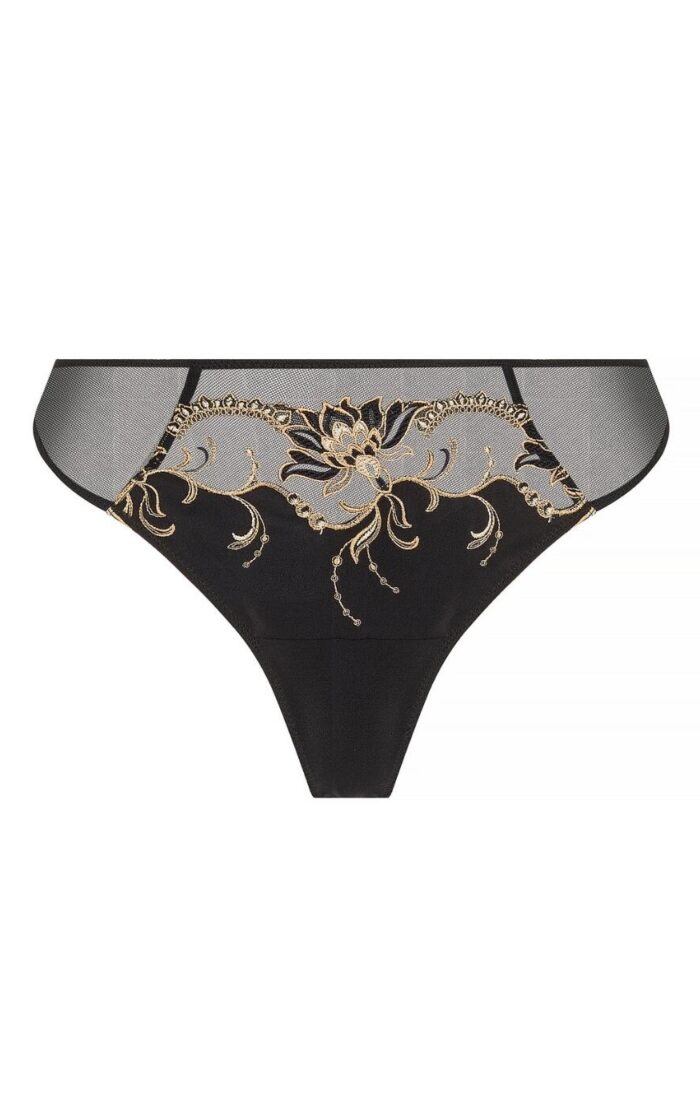 Lise Charmel Eblouissante Icone Thong - Or Nuit - S - 10