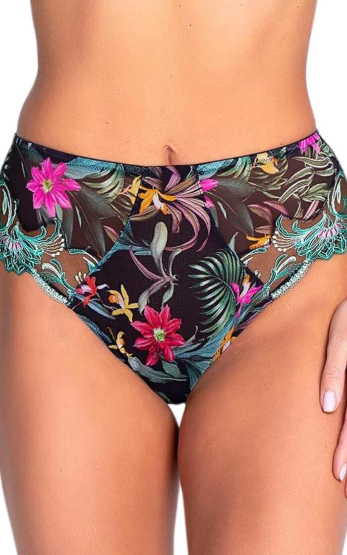 Lise Charmel Fleurs Etoiles High Waist Brief - Eclat Etoile - S - 10