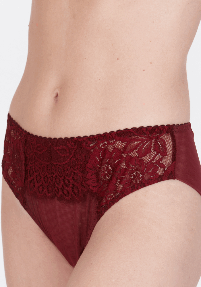 Little Women Burgundy Beauty Brief