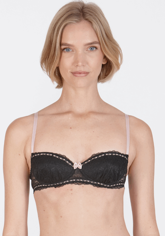 Little Women Midnight Ribbon Non-Wired Balconette Padded Bra