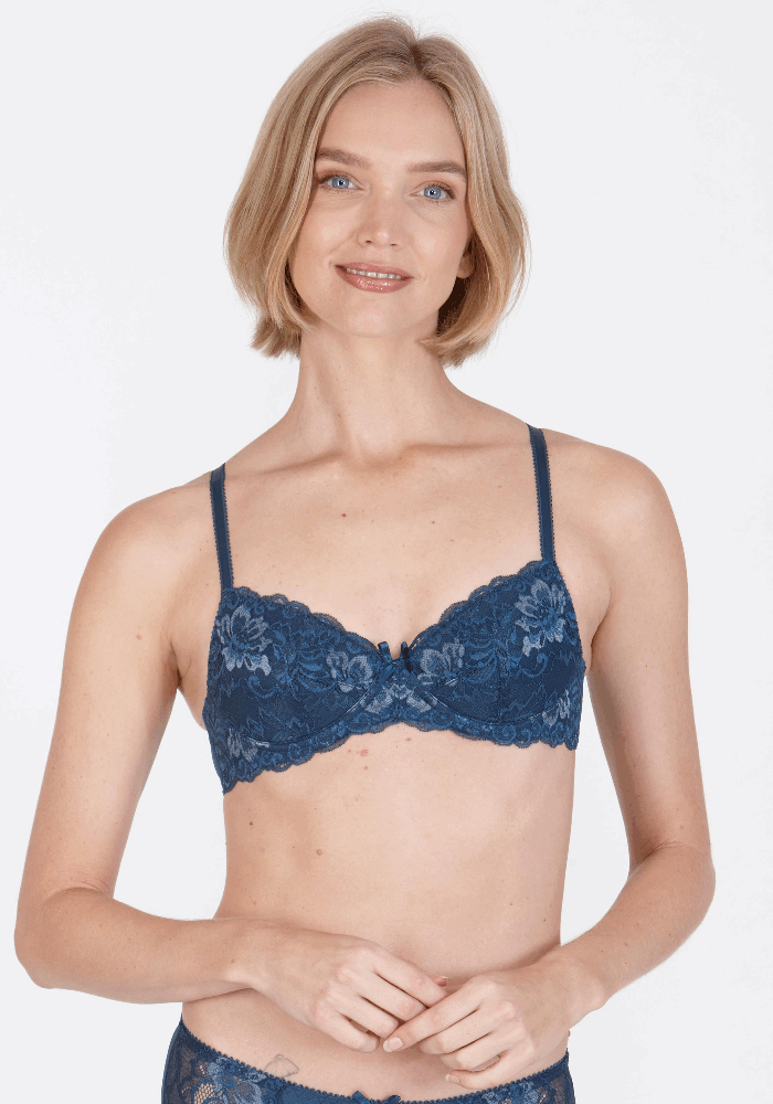 Little Women Teal Charm Non-Wired Removable Padded Bra