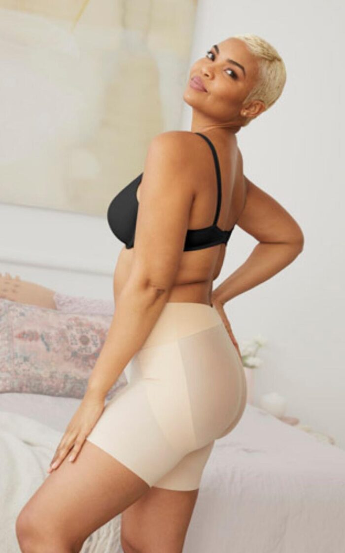 Maidenform Tame Your Tummy Rear Lift Short - Nude1/Transparent - S - 10