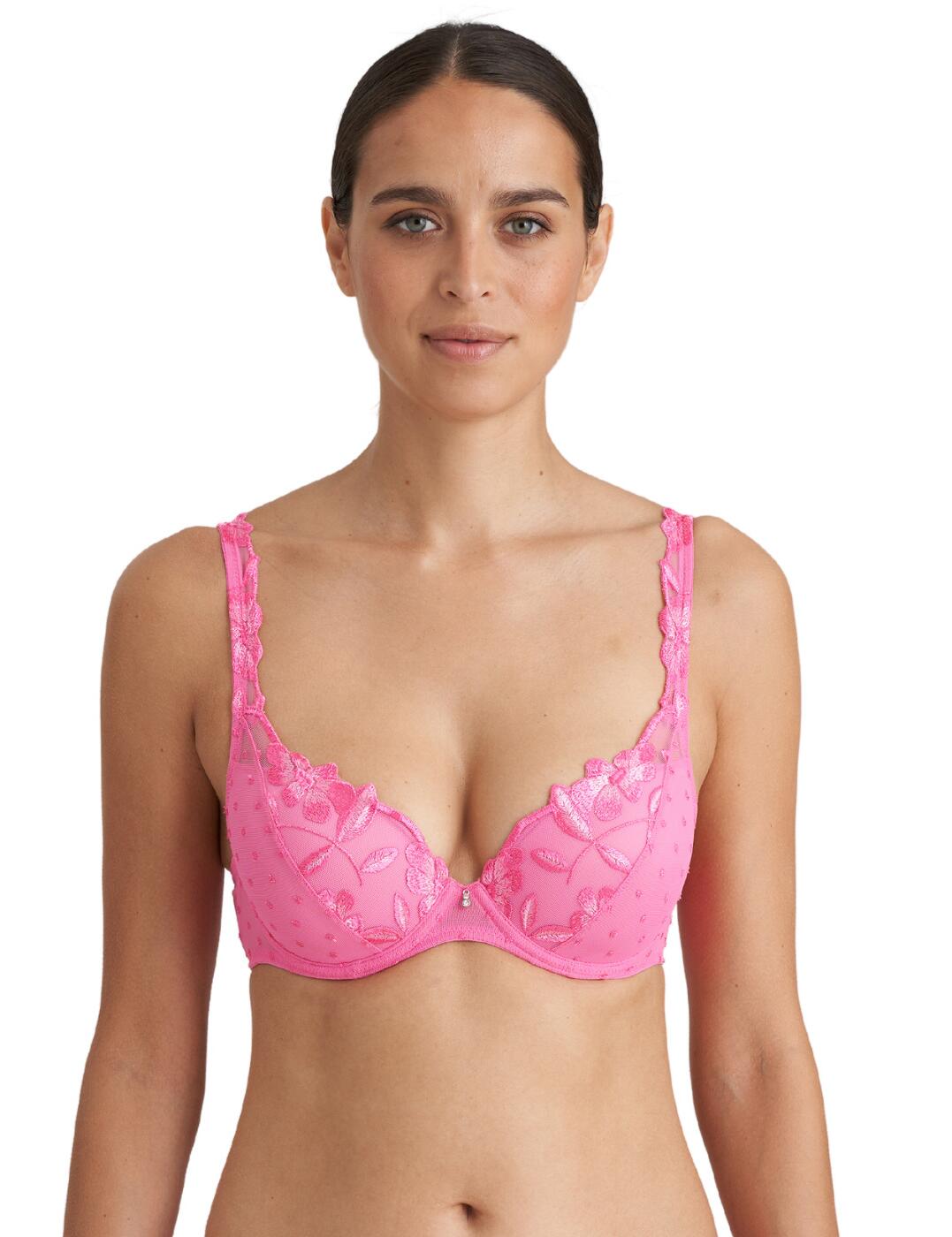 Marie Jo Agnes Padded Plunge Bra - Paradise Pink - 30F