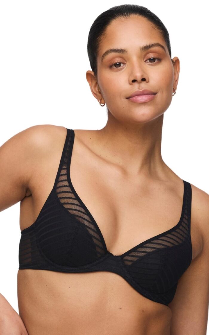 Marie Jo Basyl Half Padded Plunge Bra - Black - 32C