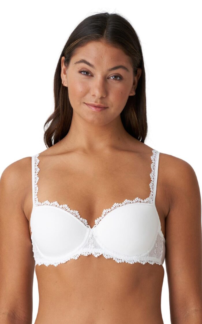 Marie Jo Christy Padded Balcony Bra - White - 30E