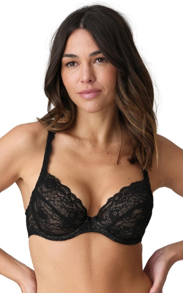 Marie Jo Cyrile Push Up Removable Pads Bra - Black - 34C