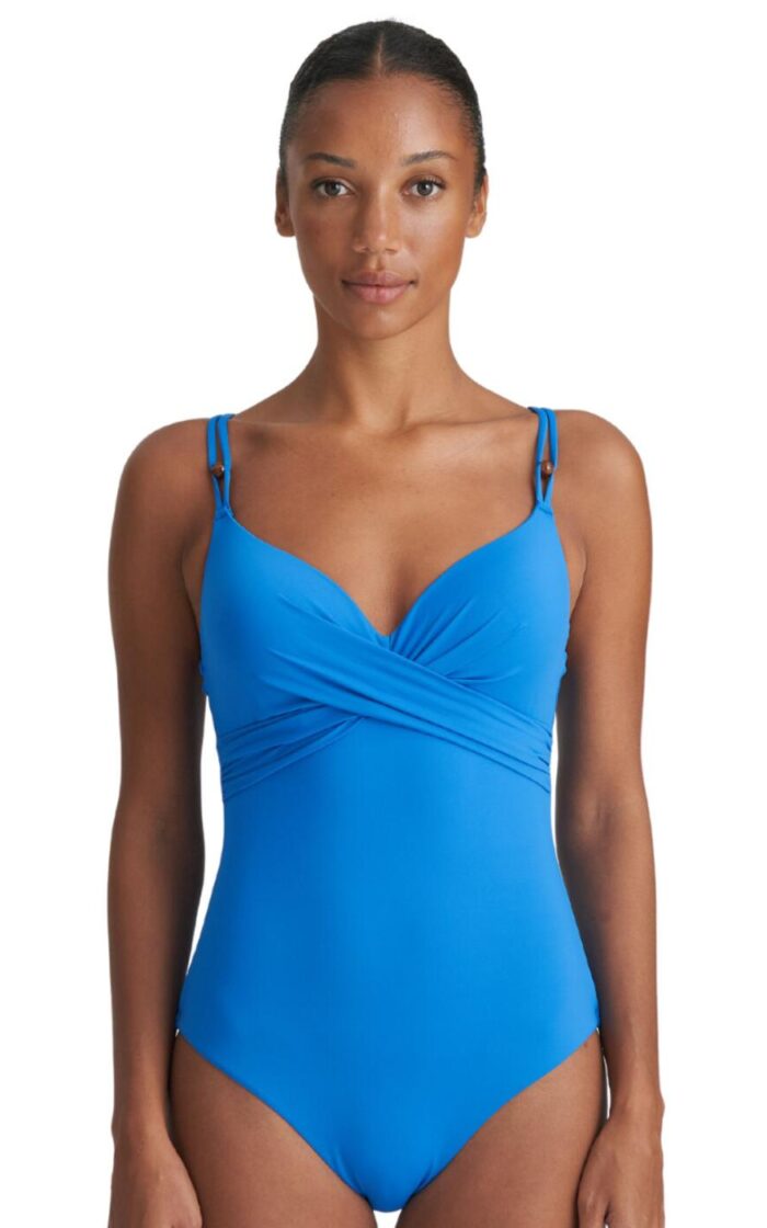 Marie Jo Flidais Plunge Swimsuit - Blue Mistral - 34C