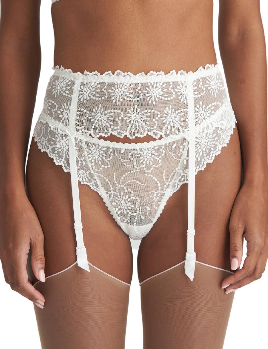 Marie Jo Jane Garter Belt - Natural - M - 12