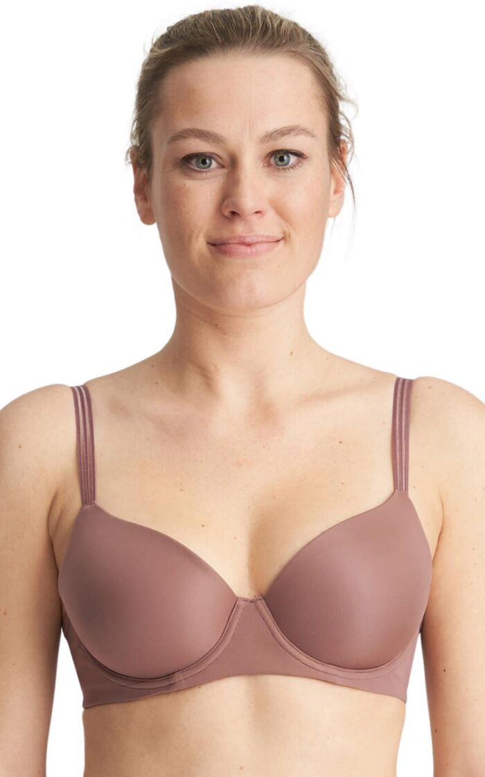 Marie Jo Louie T Shirt Bra - Satin Taupe - 32C