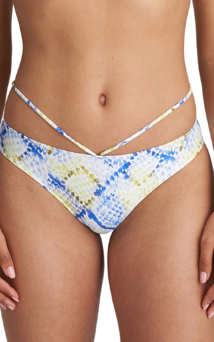 Marie Jo Lundey Rio Bikini Brief - Lime Snake - L - 14