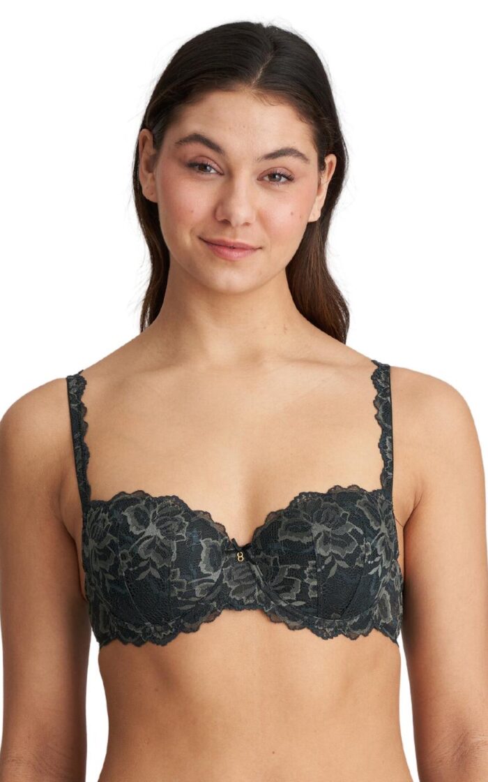 Marie Jo Manyla Padded Balcony Bra - Night Grey - 38E