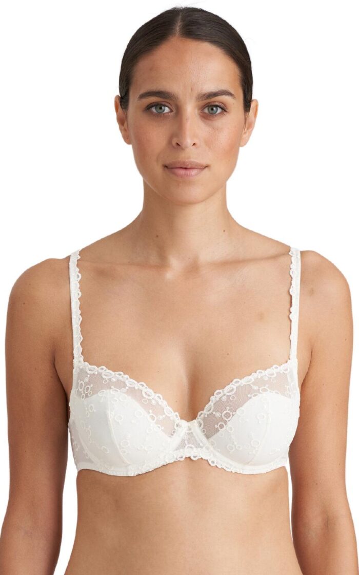 Marie Jo Nellie Half Padded Plunge Bra - Natural - 32E