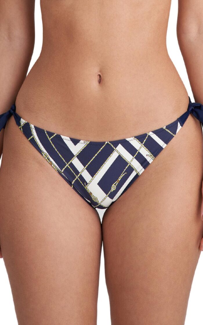 Marie Jo Saranji Tie Side Bikini Brief - Majestic Blue - S - 10
