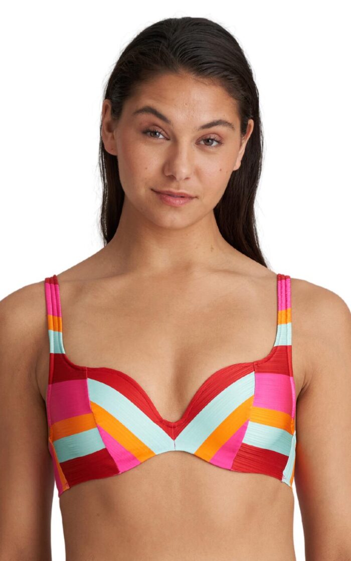 Marie Jo Tenedos Padded Heart Shape Bikini Top - Jazzy - 34D