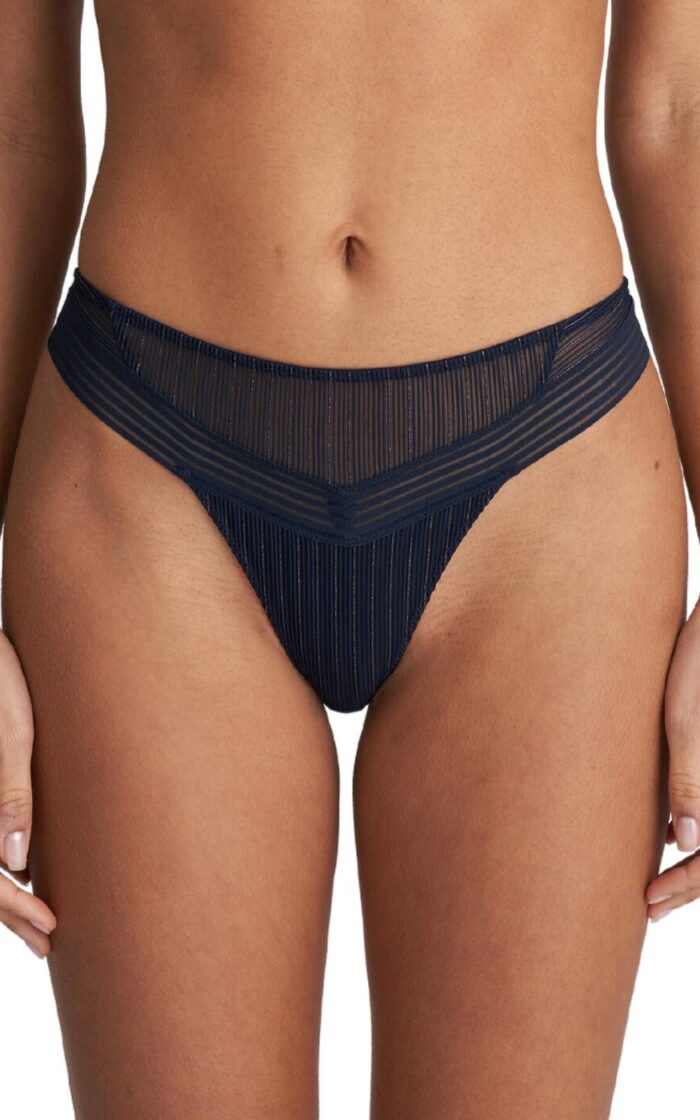Marie Jo Tokuda Thong - Velvet Blue - XS - 8