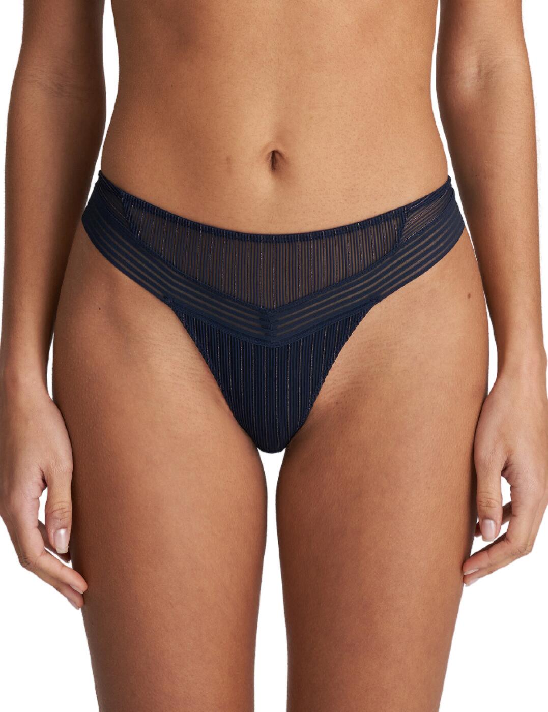 Marie Jo Tokuda Thong - Velvet Blue - XS - 8