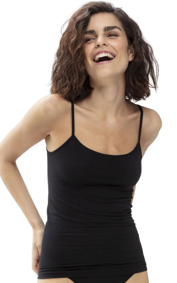 Mey Superfine Organic Spaghetti Top - Black - S - 10