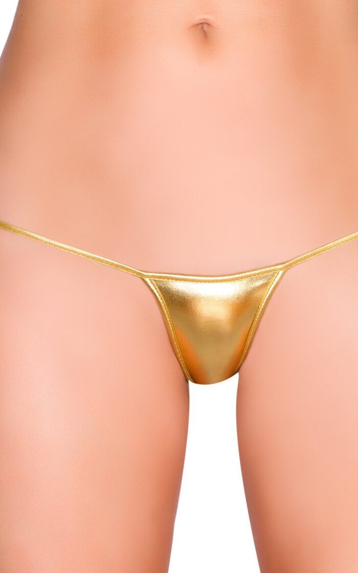 Micro Metallic Bikini Bottom