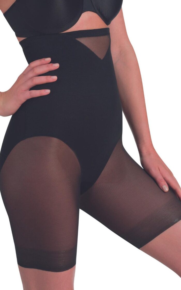 Miraclesuit Sexy Sheer High Waist Thigh Slimmer - Black - L - 14