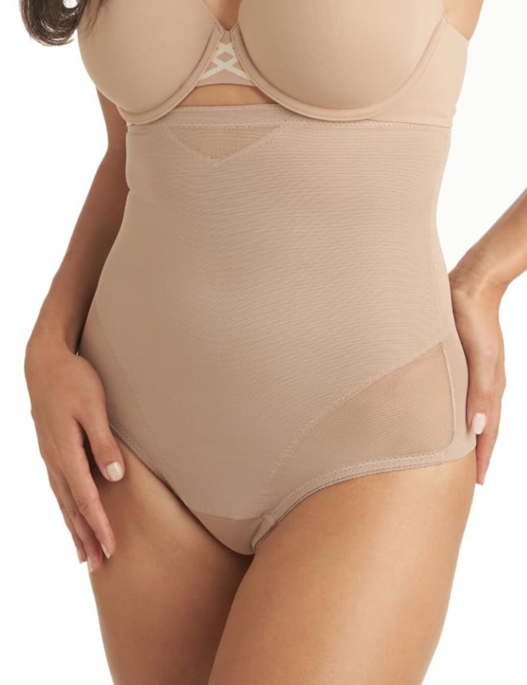 Miraclesuit Sexy Sheer High Waist Thong - Stucco - M - 12