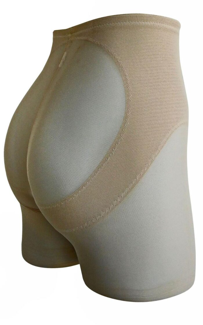 Miraclesuit Sexy Sheer Rear Lifting Boy Short - Warm Beige - 2XL - 18