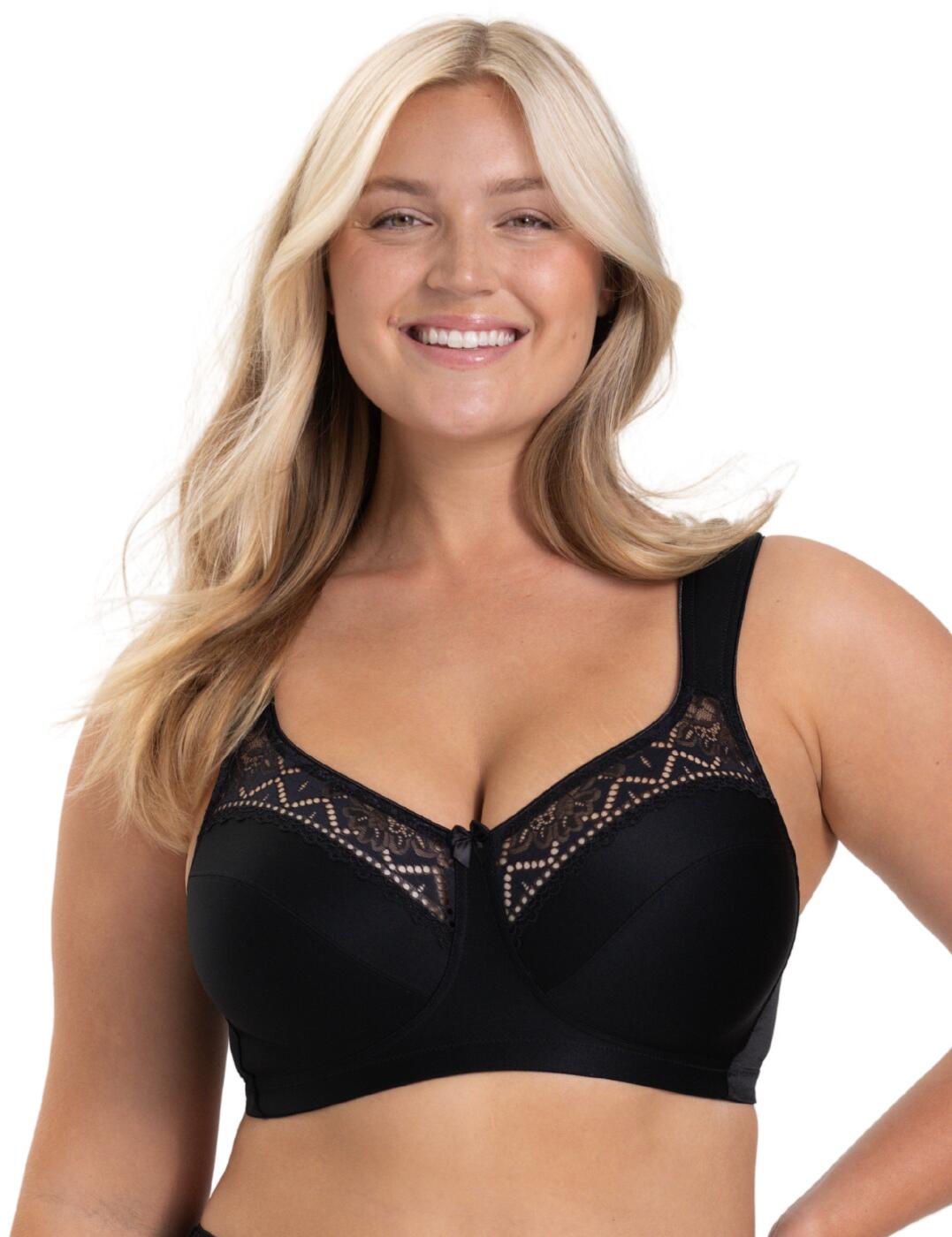 Miss Mary Of Sweden Breeze Non Wired Bra - Black - 34C