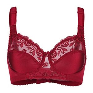 Miss Mary Of Sweden Rose Bra - English Red - 38E