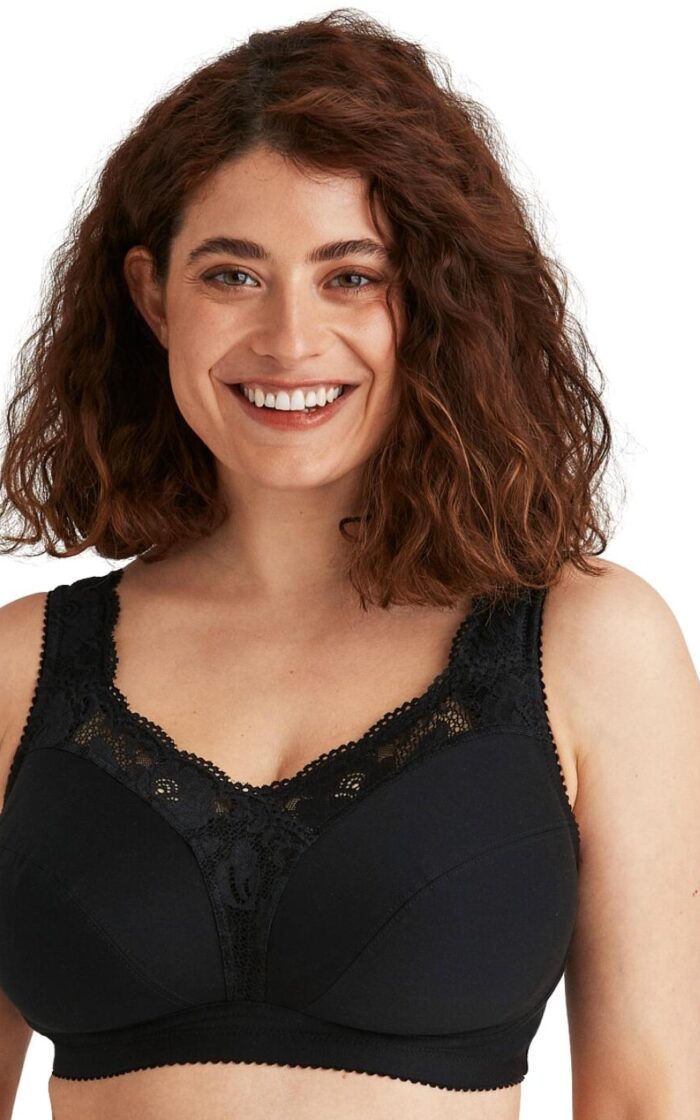 Miss Mary Of Sweden Sense Non Wired Bra - Black - 36B